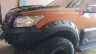 BFGOODRICH All-Terrain TA 31570R17 with Fuel Kicker Rims Installed of Nissan Navara 2020 VL 4WD MT