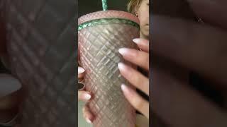 This Starbucks cup #asmr #texturedscratching