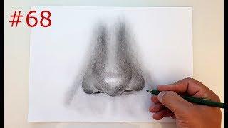 KARAKALEM BURUN ÇİZİMİ CHARCOAL NOSE DRAWİNG #68