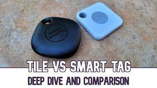 Samsung Galaxy SmartTag vs Tile Mate  setup and tracking compared