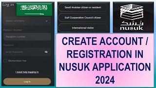 Create Account or Registration in NUSUK Application 2024 in Saudi Arabia II Gi Tube