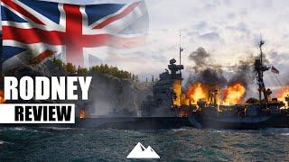 HMS RODNEY Schlachtschiff der Nelson Klasse ohne Superheal  - World of Warships  Review De