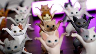 Cat Pen Holder Dances Ievan Polkka - Stop Motion Animation