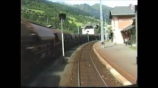 Tauernbahn Nordrampe Führerstandsmitfahrt 1988