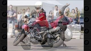 Тест драйв на мотоциклах BMW показательные выступления Александра Андреева и партнёра