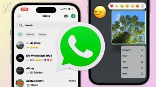 New iOS WhatsApp on Android 2024  iOS 17.4 Emojis + Bold Font + iPhone Features ️