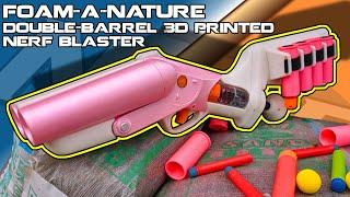 THE FOAM-A-NATURE Team Fortress 2 Force-a-nature NERF Blaster Double Barrel Shell Ejecting