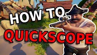 how I quickscope instantly in sea of thieves tutorial