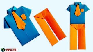  DIY - Origami  Paper Shirt - Pant  Paper Craft Tabrez Arts