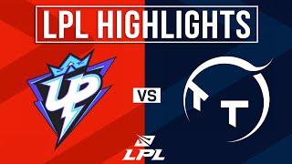 UP vs TT Highlights ALL GAMES  LPL 2024 Summer  Ultra Prime vs TT Gaming