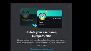 Discord Username Update..