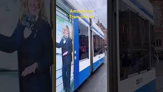 Amsterdam line 14 tram to Javaplein at centraal station #tram #amsterdam #train #tramspotting