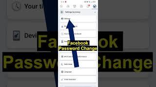 Facebook Password Change#shorts #viral #viealvideo #facebook