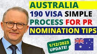 Australia 190 Visa Simplified Process for Easy PR  190 Visa Australia