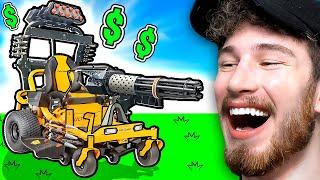 Buying MAX LEVEL MOWER in Roblox Mow The Lawn