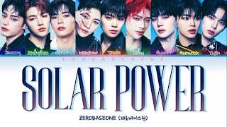 ZEROBASEONE 제로베이스원  Solar POWER  Lyrics ColorCodedENGHANROM가사