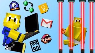 Laptop Mod Gefängnis App Email Super Mario Laser