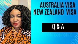 Australia VISA + New Zealand VISA Q + A session