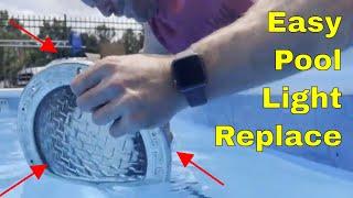 Replace a swimming pool light bulb