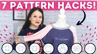 7 HACKS for ANY raglan sleeve top patterns