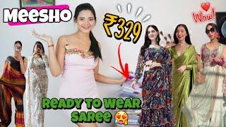 Meesho *Ready to Wear Saree* Haul*Huge Haul* starting at ₹329* only #readytowearsaree  #meesho