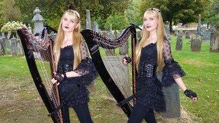 The Hearse Song The Worms Crawl In - Harp Twins - Electric Harp