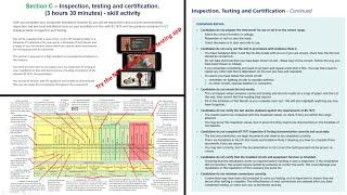 Section C - Inspection testing and certification of the composite installation from the AM2