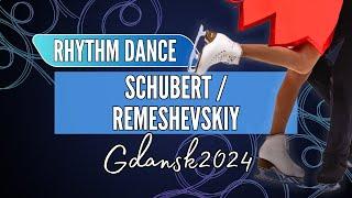 Lilia SCHUBERT  Nikita REMESHEVSKIY GER  Junior Ice Dance Rhythm Dance  Gdansk 2024