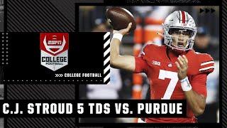 C.J. Stroud throws 5 TDs in Ohio State’s rout of Purdue 