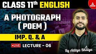 A Photograph Class 11  English Hornbill Poem a Photograph Important Question and Answer