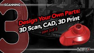 3D Scan Design and Print Series Part 3  Design Your Own Gearbox Cover  #revopoint #mini2