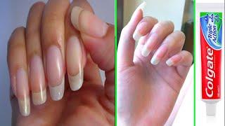 Magical Nails with Colgate and LemonGrowth Faster & Stronger And Keep Clean DIY Nails Growth