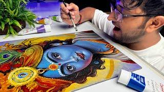 Krishna Painting  Acrylic Painting Tutorial 