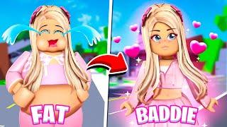 FAT TO BADDIE IN ROBLOX BROOKHAVEN