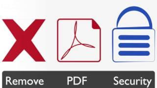 How to remove security restrictions from a PDF file