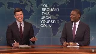 Che and Colin trying to cancel each other for 10 minutes and 9 seconds   Weekend Update @SNL