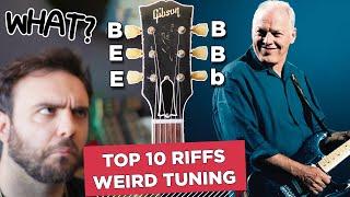 Top 10 FAMOUS Guitar RIFFS with WEIRD Tuning  Walrus Canvas Tuner
