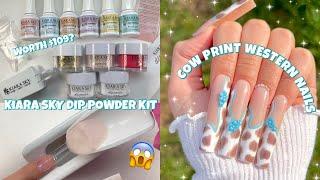 TRYING THE KIARA SKY DIP POWDER STARTER KIT  BEGINNER FRIENDLY NAIL TUTORIAL  STEP BY STEP