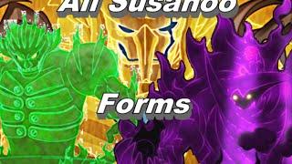 All Susanoo Forms - Itachi Shisui Indra Madara & Sasuke