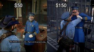 Arthur Pays Police Chief to get Permit for Execution All Outcomes - Red Dead Redemption 2