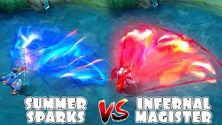 Faramis Infernal Magister VS Summer Sparks Skin Comparison
