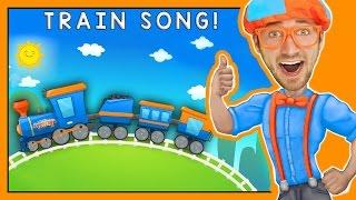 Trains for Children  Fun Train Song by Blippi