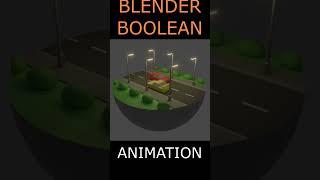 Blender Boolean Animation #3d #blender #3д #animation #car #casual #motiondesign