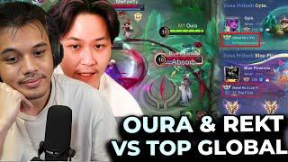 Pertarungan Sengit Oura + REKT VS Top Global Louyi & Top Global Yin - Mobile Legends