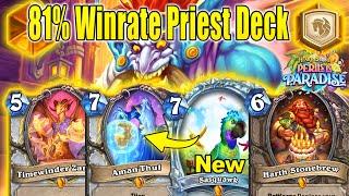 Best 81% Winrate Priest Deck To Craft Now For Legend Climbing At Perils in Paradise  Hearthstone