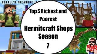 Top 5 Richest and Poorest Hermitcraft Shops  Hermitcraft 7