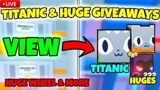 LIVETITANIC and RAINBOW HUGE PET GIVEAWAY Pet Simulator 99