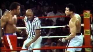 George Foreman vs Muhammad Ali - Oct. 30 1974  - Entire fight - Rounds 1 - 8 & Interview