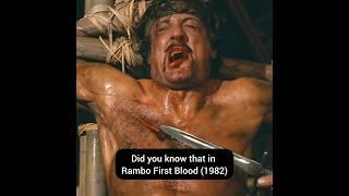 RAMBO FIRST BLOOD Unintentional Nose Fracture Incident & its Novel Connection... - #shorts #short