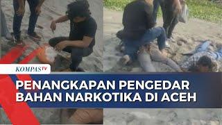 Detik-detik Penangkapan Pengedar Bahan Narkotika di Aceh Utara